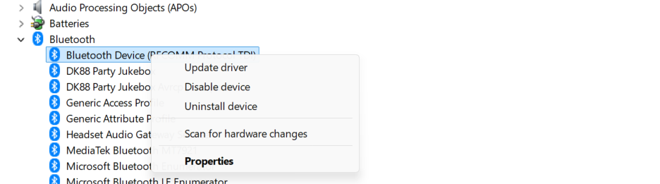 Scan for Hardware Changes