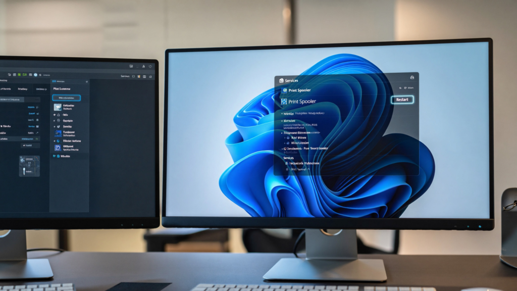 windows 11 printer spooler fix for printer offline but connected windows 11